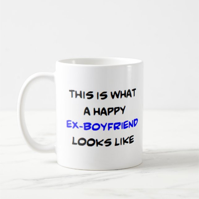 glücklicher Ex-Freund Kaffeetasse (Links)