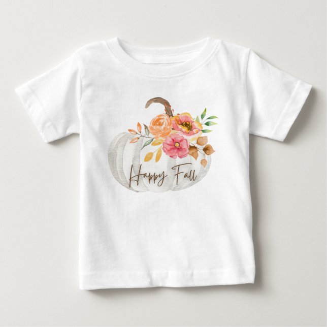 glücklicher Fall Baby T-shirt (Vorderseite)