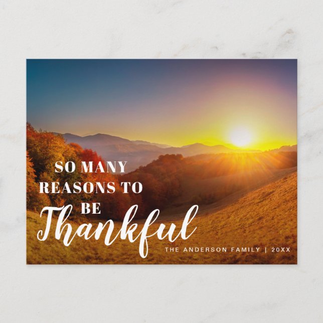 glücklicher Fall Erntedank Postcard Postkarte (Vorderseite)