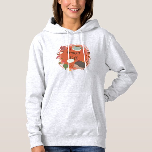 glücklicher Fall Hoodie (Vorderseite)