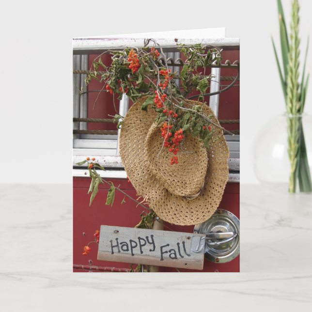 glücklicher Fall Karte (Vorderseite)