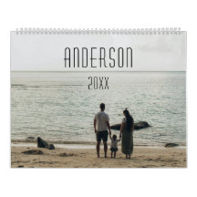 Glücklicher Familienkalender für personalisiertes