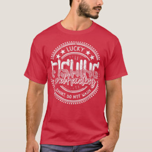 Glücklicher Fang und Jagd Spaß Fischer Vater Fath T-Shirt