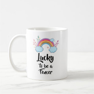 Glücklicher Fechter Becher Kaffeetasse