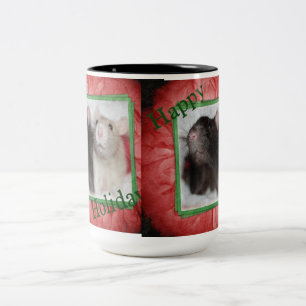 Glücklicher Feiertag Ratties Zweifarbige Tasse