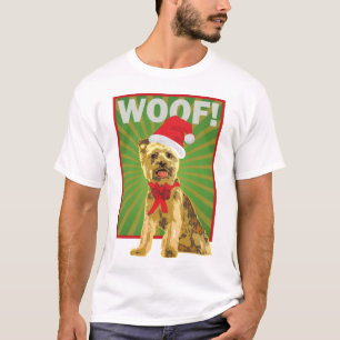 Glücklicher Feiertag Yorkie Hund T-Shirt