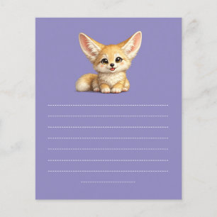 Glücklicher Fennek Fuchs Süße Positive Vibes Desig Flyer