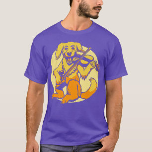 Glücklicher Fiedler Geiger Hundchen Süßes Musikfes T-Shirt