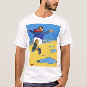 Glücklicher Fischer-T - Shirt