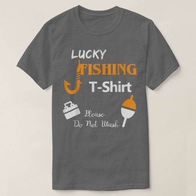 Glücklicher FischfangNicht Vintagen Fischfang abwi T-Shirt (Design vorne)