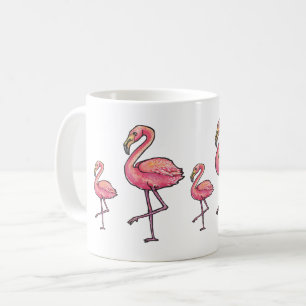 Glücklicher Flamingo Kaffeetasse