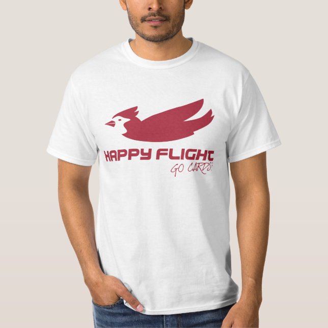 Glücklicher Flug - gehen Sie T-Shirt (Vorderseite)