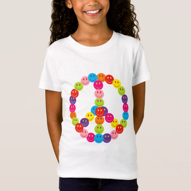 glücklicher Frieden T-Shirt (Vorderseite)