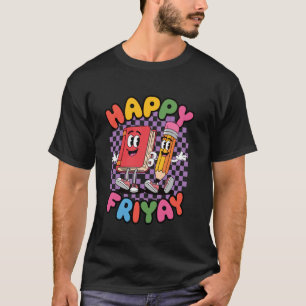 Glücklicher Friyay, Freitag Fri Yay Lehrer, Lustig T-Shirt