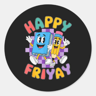 Glücklicher Friyay Freitag Glücklicher Fri Yay Leh Runder Aufkleber
