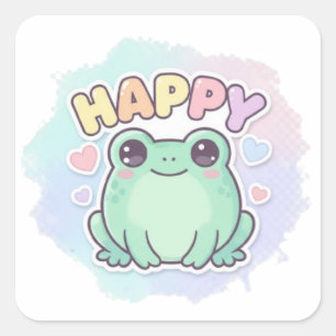 Glücklicher Frosch Aufkleber Süßer Frosch Mit Herz