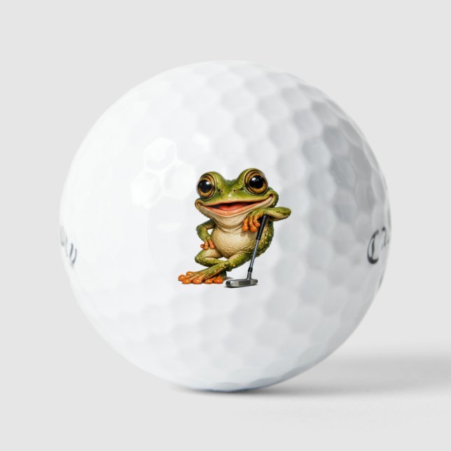 Glücklicher Frosch Callaway Supersoft Golfbälle (Vorderseite)