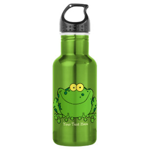 Glücklicher Frosch (personalisiert) Edelstahlflasche