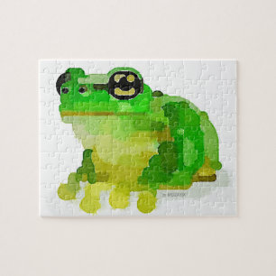 Glücklicher Frosch-Puzzle Puzzle