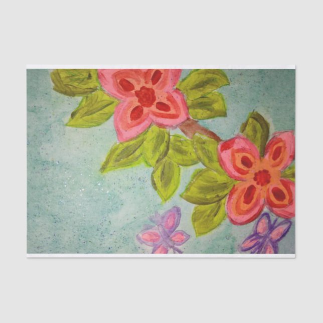 glücklicher Frühling! Seidenpapier (Vorderseite)