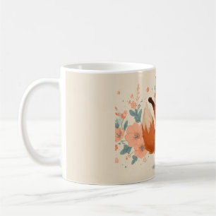 Glücklicher Fuchs mit Blumen – Niedliche, verspiel Kaffeetasse