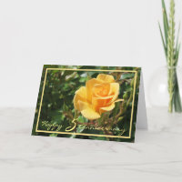 Glücklicher fünfter Hochzeitstag, Gelbe Rose