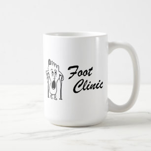 Glücklicher Fuß/trauriger Fuß Kaffeetasse