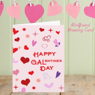 Glücklicher Galentinstag Freundschaft Valentinstag Karte