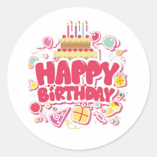 Glücklicher Geburtstag Aufkleber ⭐