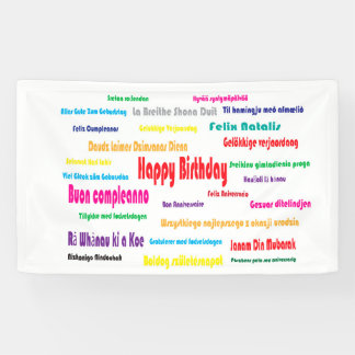 Glücklicher Geburtstag Banner
