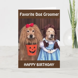 **GLÜCKLICHER GEBURTSTAG** BELIEBTER ***DOG GROOME KARTE