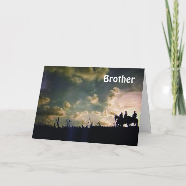 **GLÜCKLICHER GEBURTSTAG-BRUDER** KARTE (Vorderseite)