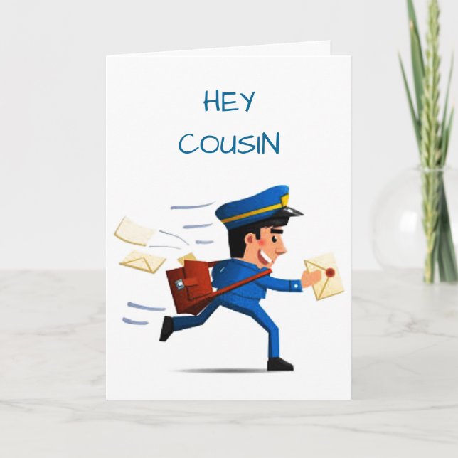 ***GLÜCKLICHER GEBURTSTAG COUSIN*** KARTE (Vorderseite)