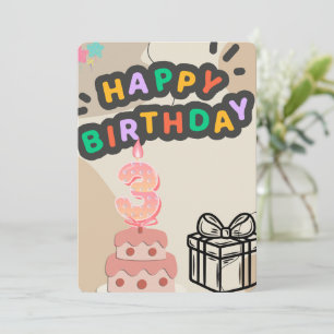 GLÜCKLICHER GEBURTSTAG EINLADUNG