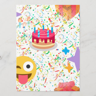 glücklicher Geburtstag Emoji Karte