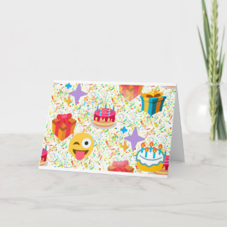 glücklicher Geburtstag Emoji Karte