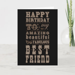 GLÜCKLICHER GEBURTSTAG FÜR MEIN **BESTES FREUND** KARTE