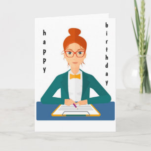 GLÜCKLICHER GEBURTSTAG FÜR MEINE ***KOARBEITERKART KARTE