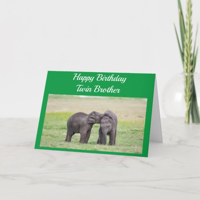 GLÜCKLICHER GEBURTSTAG FÜR MEINEN **ZWEI BRUDER** KARTE (Vorderseite)