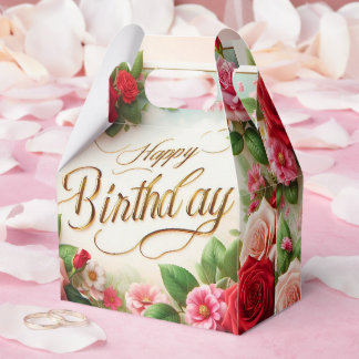 glücklicher Geburtstag Geschenkschachtel