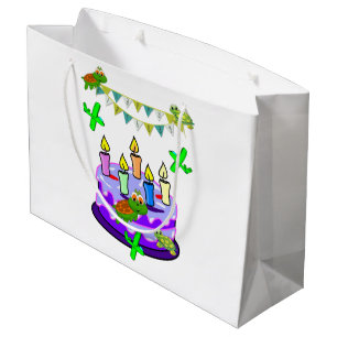 Glücklicher Geburtstag Geschenktüte Turtles