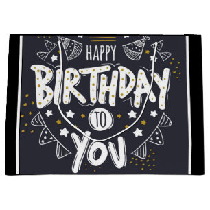 Glücklicher Geburtstag Große Geschenktüte
