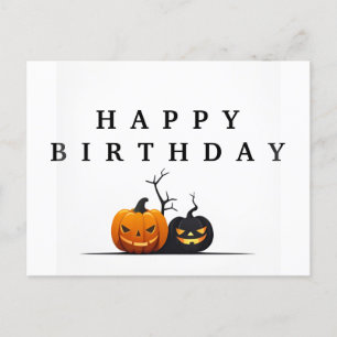 Glücklicher Geburtstag Halloween Postkarte