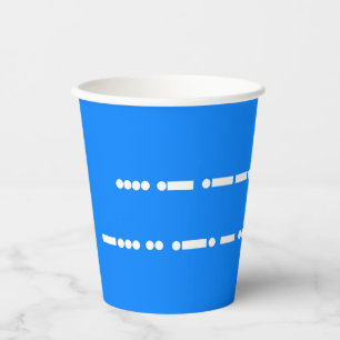 Glücklicher Geburtstag in Morse Code Pappbecher