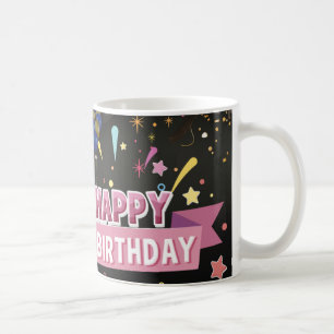 glücklicher Geburtstag Kaffeetasse