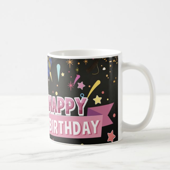 glücklicher Geburtstag Kaffeetasse (Rechts)
