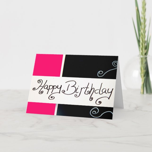 glücklicher Geburtstag Karte (Vorderseite)