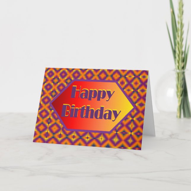 glücklicher Geburtstag Karte (Vorderseite)