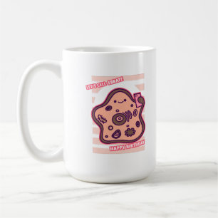 Glücklicher Geburtstag lasse Biologie-Zellpun fei Kaffeetasse
