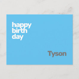 glücklicher Geburtstag minimalmodern Postkarte